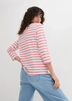 Damen bonprix Shirts & Tops|Basics|Shirt mit U-Boot-Ausschnitt