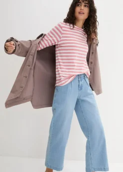 Damen bonprix Shirts & Tops|Basics|Shirt mit U-Boot-Ausschnitt