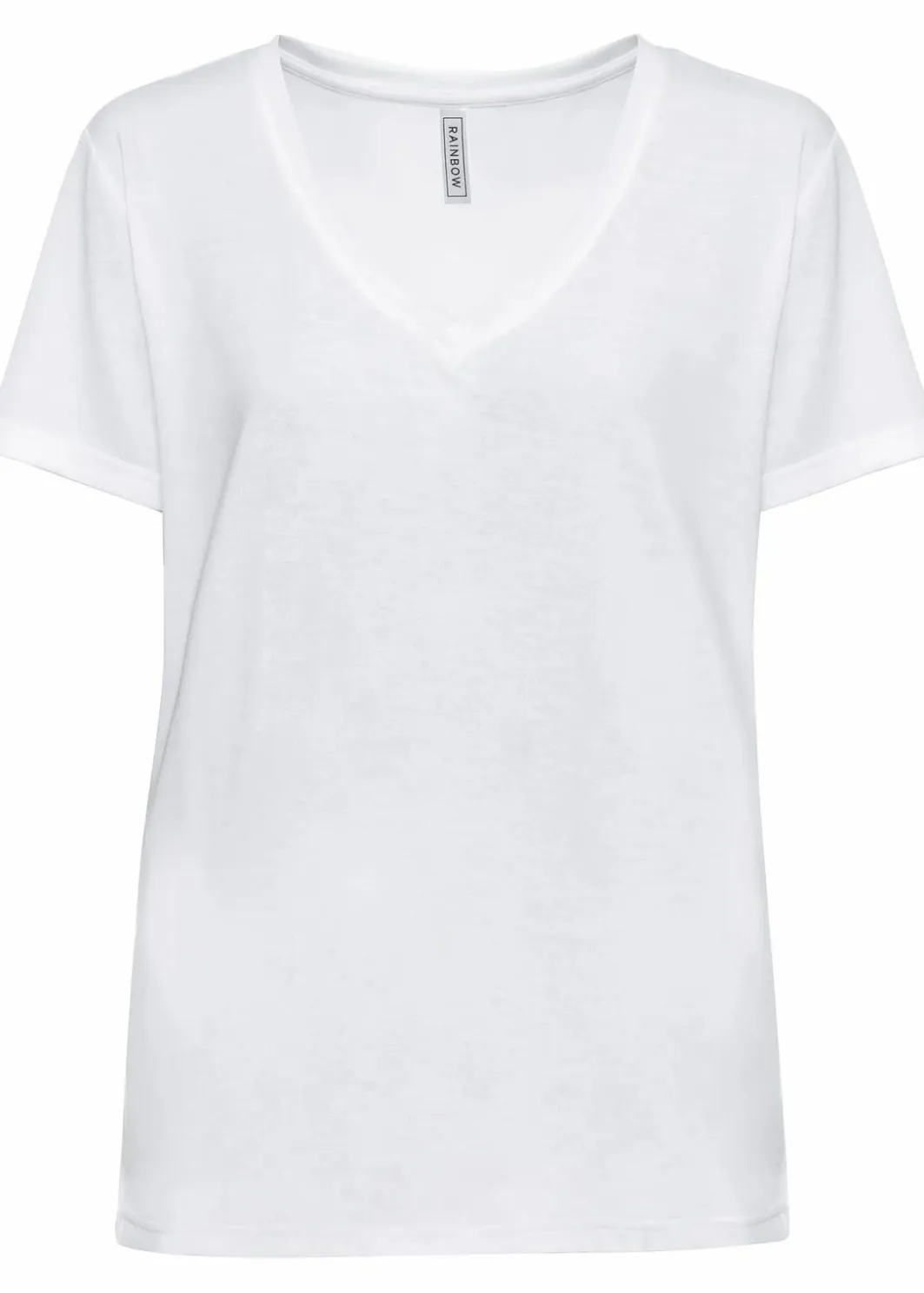 Damen bonprix Bekleidung·Röcke|Nachhaltigere Materialien|Shirt mit V-Ausschnitt