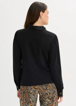 Damen bonprix Shirts & Tops|Shirt mit Viskose und Satinschluppe