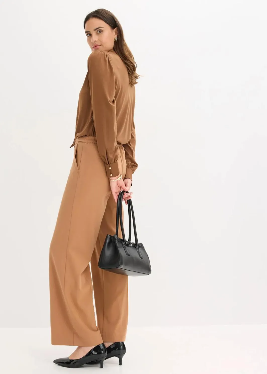 Damen bonprix Shirts & Tops|Shirt mit Viskose und Satinschluppe