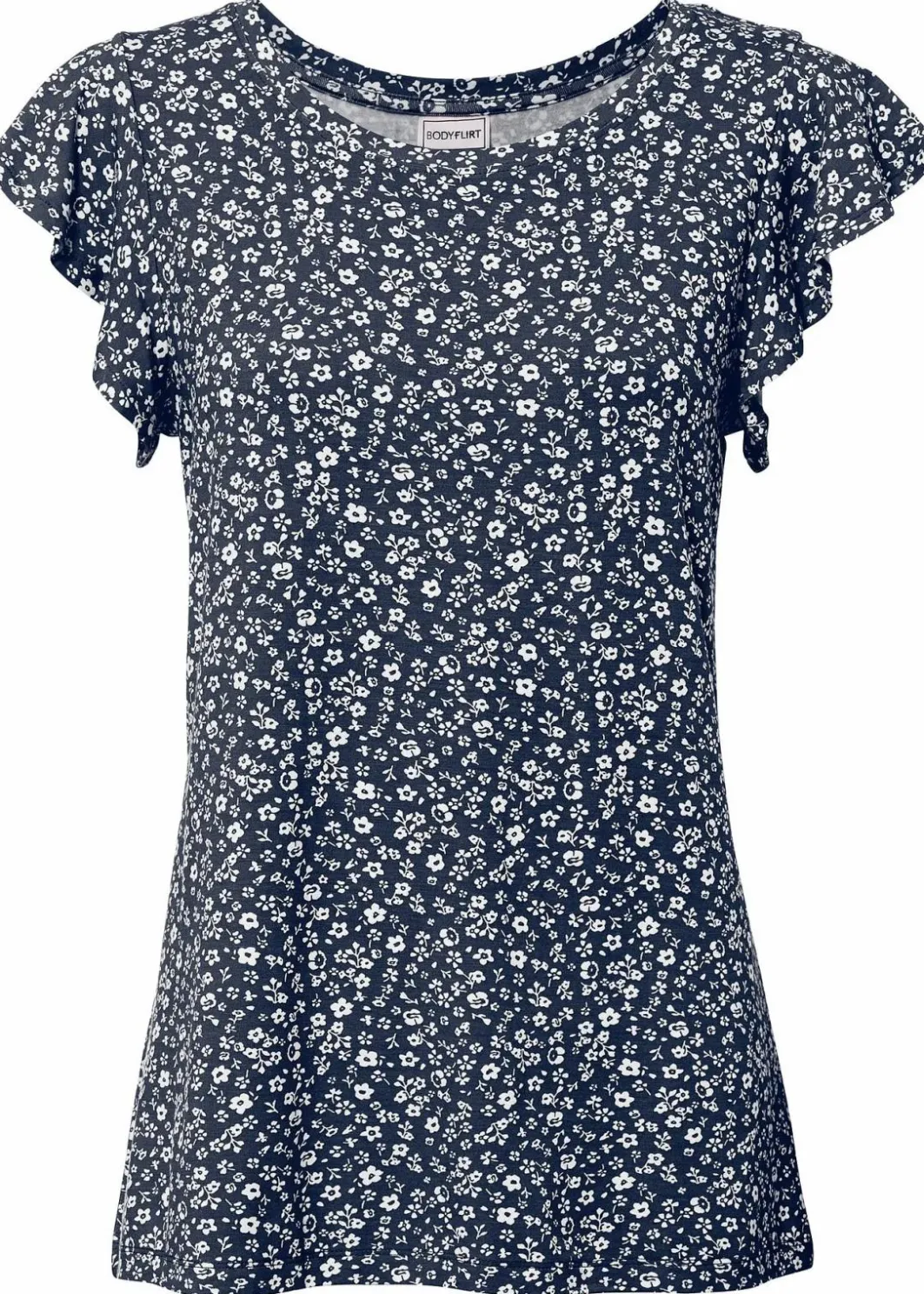 Damen bonprix Shirts & Tops|Nachhaltigere Materialien|Shirt mit Volantärmel