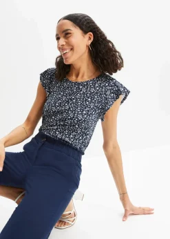 Damen bonprix Shirts & Tops|Nachhaltigere Materialien|Shirt mit Volantärmel