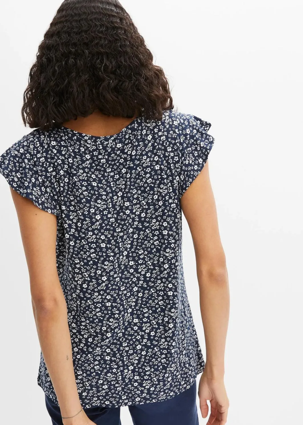 Damen bonprix Shirts & Tops|Nachhaltigere Materialien|Shirt mit Volantärmel