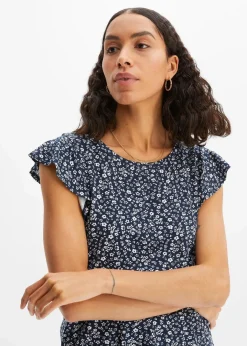Damen bonprix Shirts & Tops|Nachhaltigere Materialien|Shirt mit Volantärmel