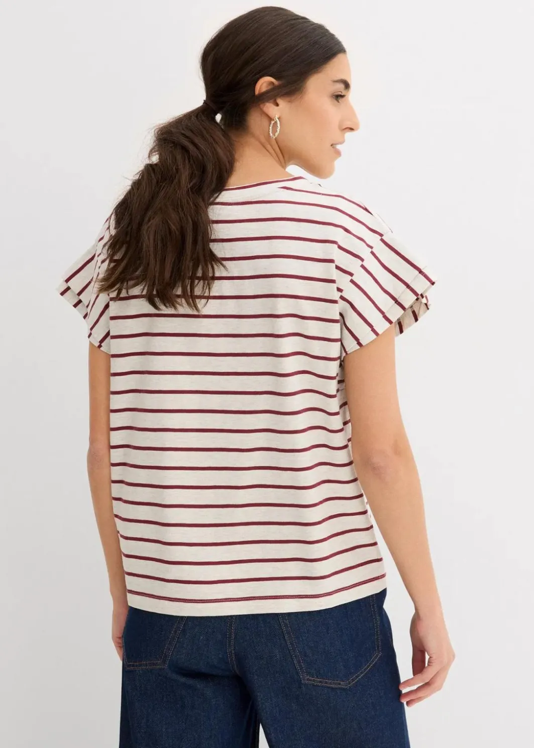 Damen bonprix Shirts & Tops|Shirt mit Volantärmeln