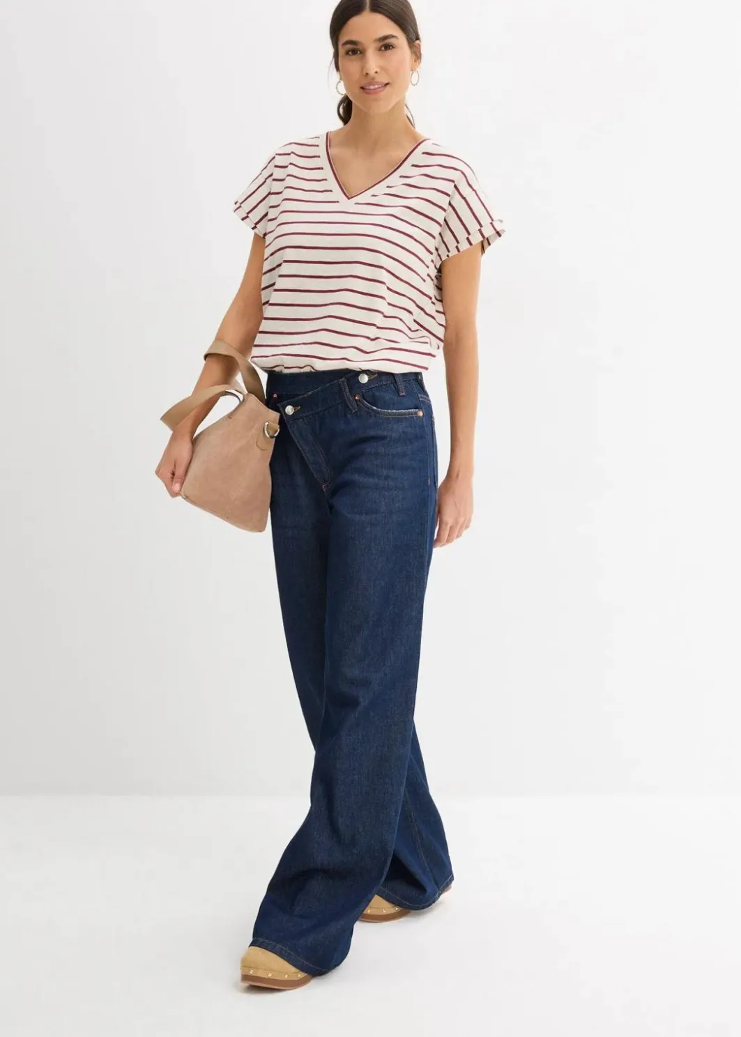 Damen bonprix Shirts & Tops|Shirt mit Volantärmeln