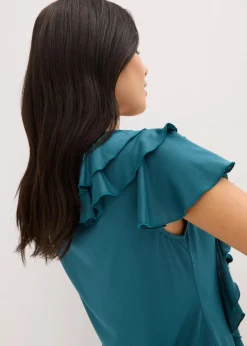 Shirt mit Volants aus softem Modal-Mix Damen Shirts & Tops