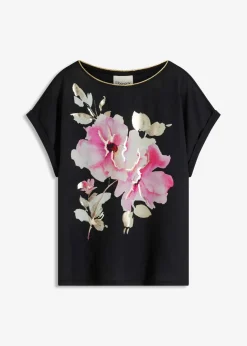 Best Shirt mit Webeinsatz Damen Shirts & Tops