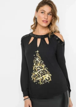 Shirt mit Weihnachtsmotiv Damen Shirts & Tops