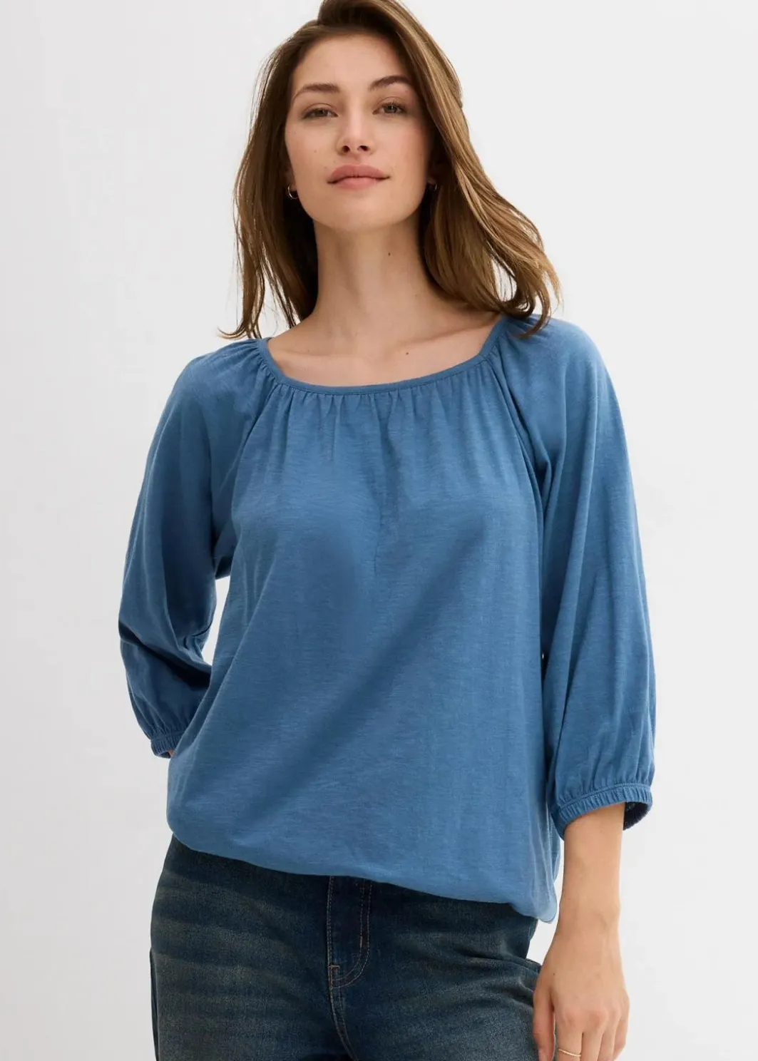 Damen bonprix Shirts & Tops|Nachhaltigere Materialien|Shirtbluse aus reiner Bio-Baumwolle