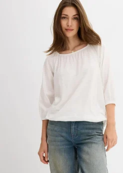 Damen bonprix Shirts & Tops|Nachhaltigere Materialien|Shirtbluse aus reiner Bio-Baumwolle