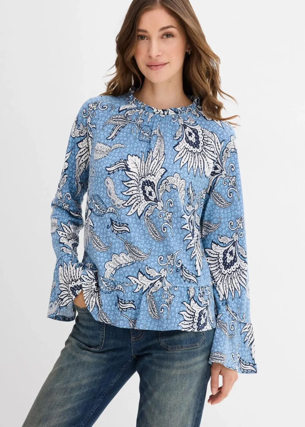 Best Shirtbluse aus softem Modal-Mix Damen Shirts & Tops