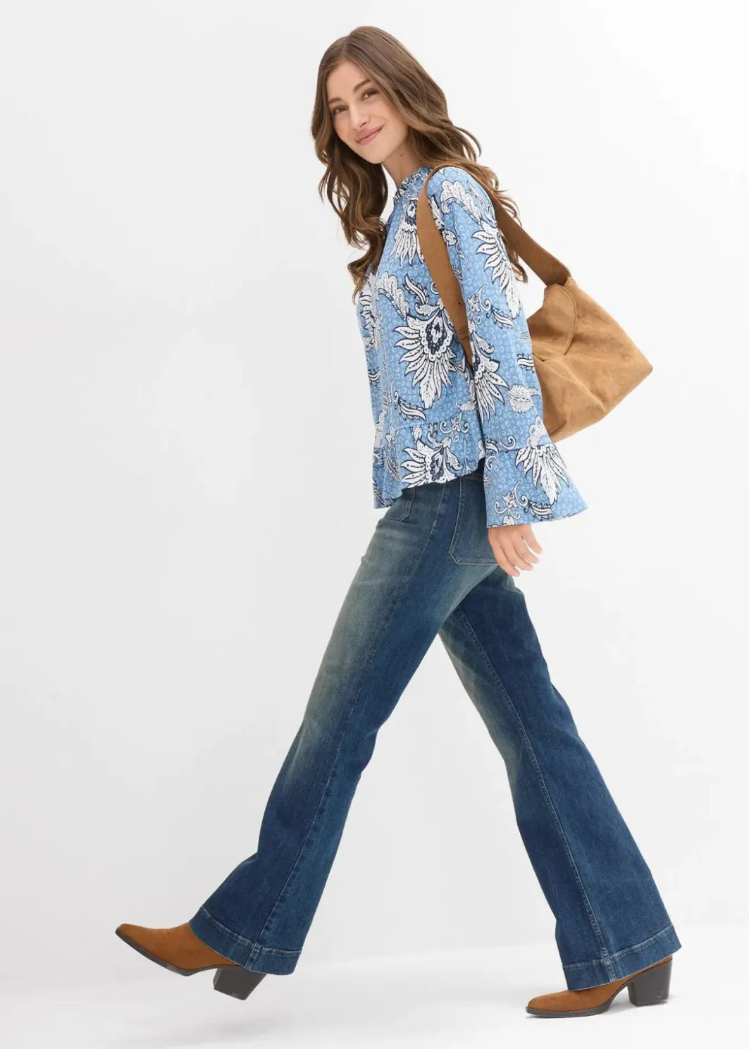Best Shirtbluse aus softem Modal-Mix Damen Shirts & Tops