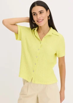 Damen bonprix Shirts & Tops|Shirtbluse mit Struktur