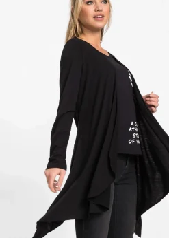 Damen bonprix Shirts & Tops|Shirtjacke aus softem Viskose-Mix