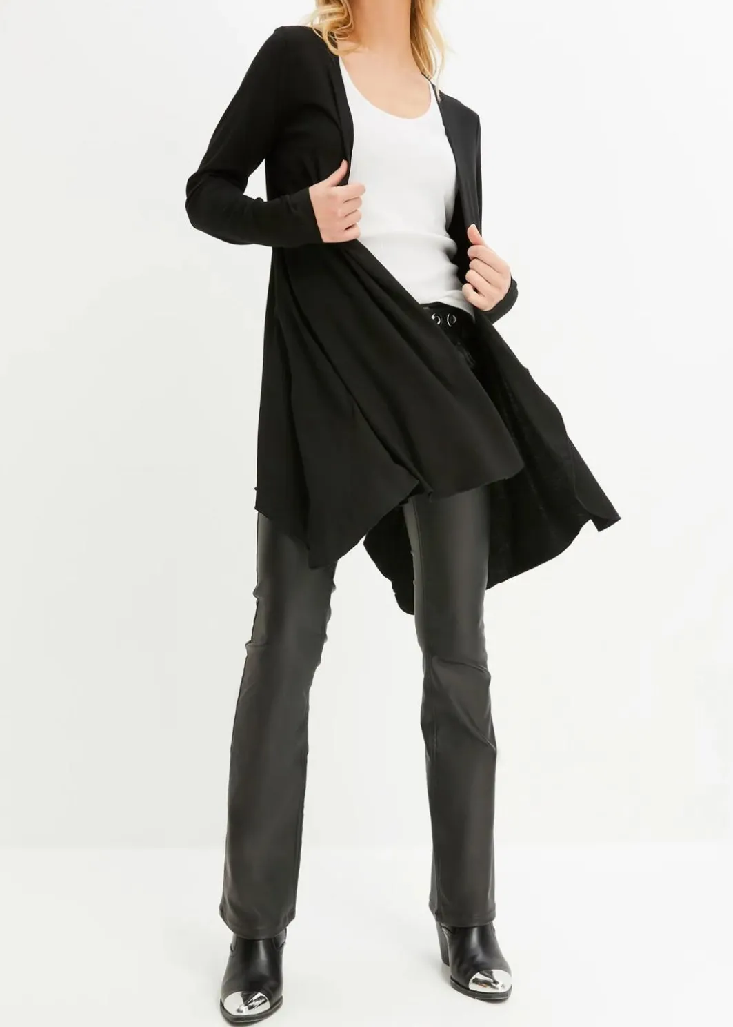 Damen bonprix Shirts & Tops|Shirtjacke aus softem Viskose-Mix