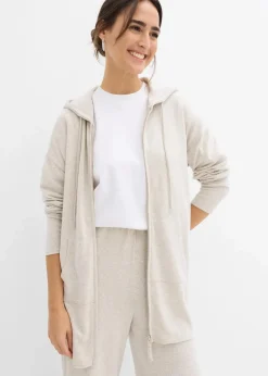 Damen bonprix Bekleidung·Umstandsmode|Strickmode|Shirtjacke in Strickoptik aus Viskose-Mix