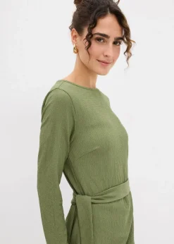 New Shirtkleid aus Barcrêpe Damen Bekleidung·Pullover & Strickjacken|Kleider