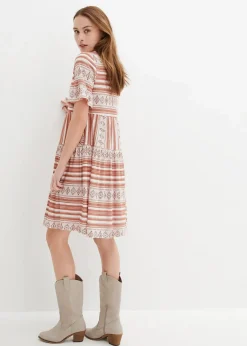 Sale Shirtkleid aus fließendem Viskose-Mix Damen Kleider|Bekleidung·Pullover & Strickjacken