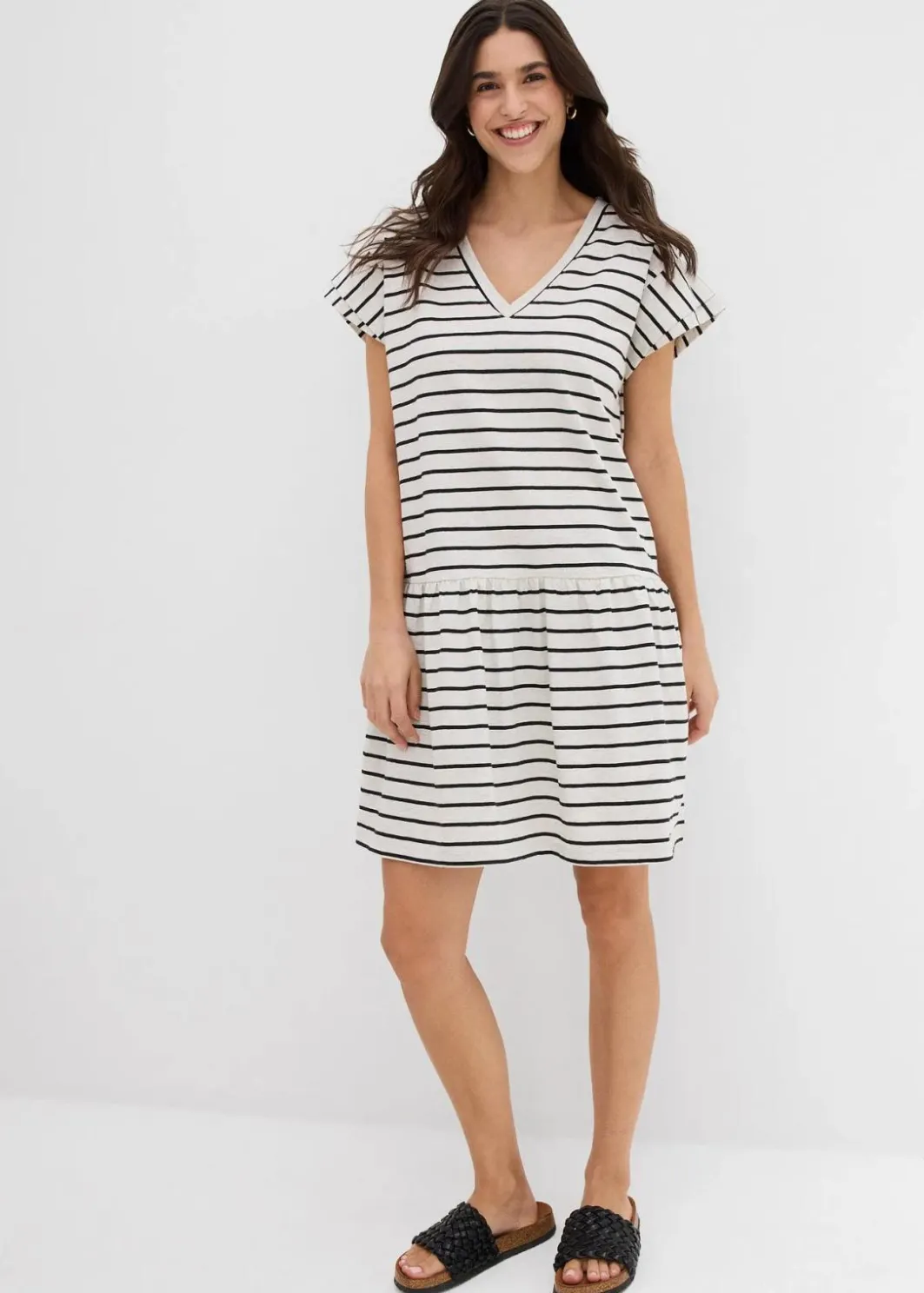 New Shirtkleid aus reiner Baumwolle Damen Kleider