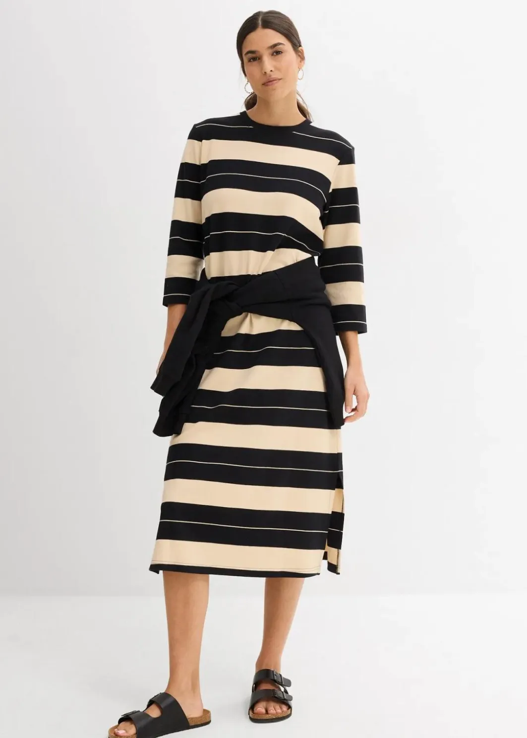 Damen bonprix Bekleidung·Pullover & Strickjacken|Kleider|Shirtkleid aus reiner Baumwolle