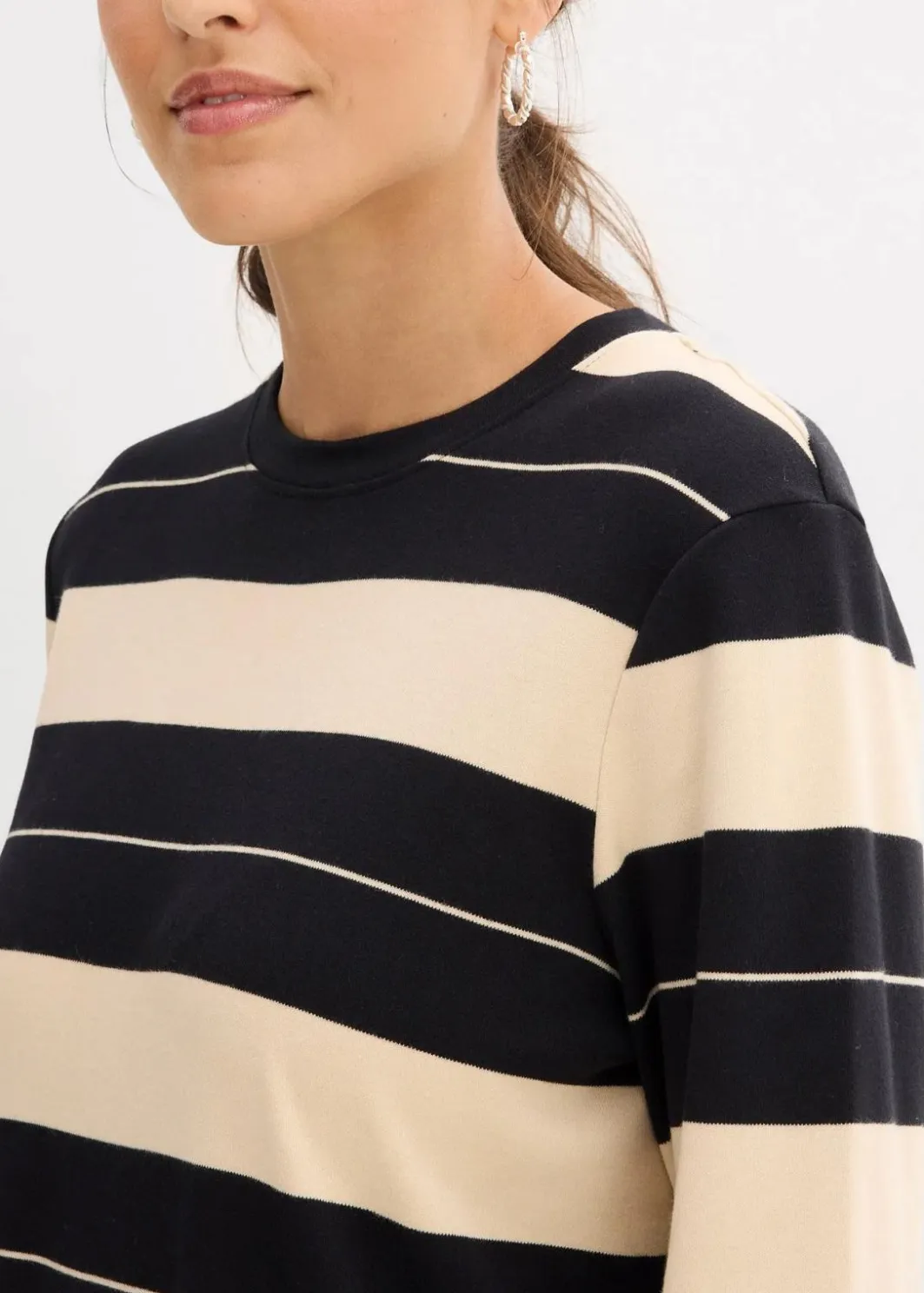Damen bonprix Bekleidung·Pullover & Strickjacken|Kleider|Shirtkleid aus reiner Baumwolle