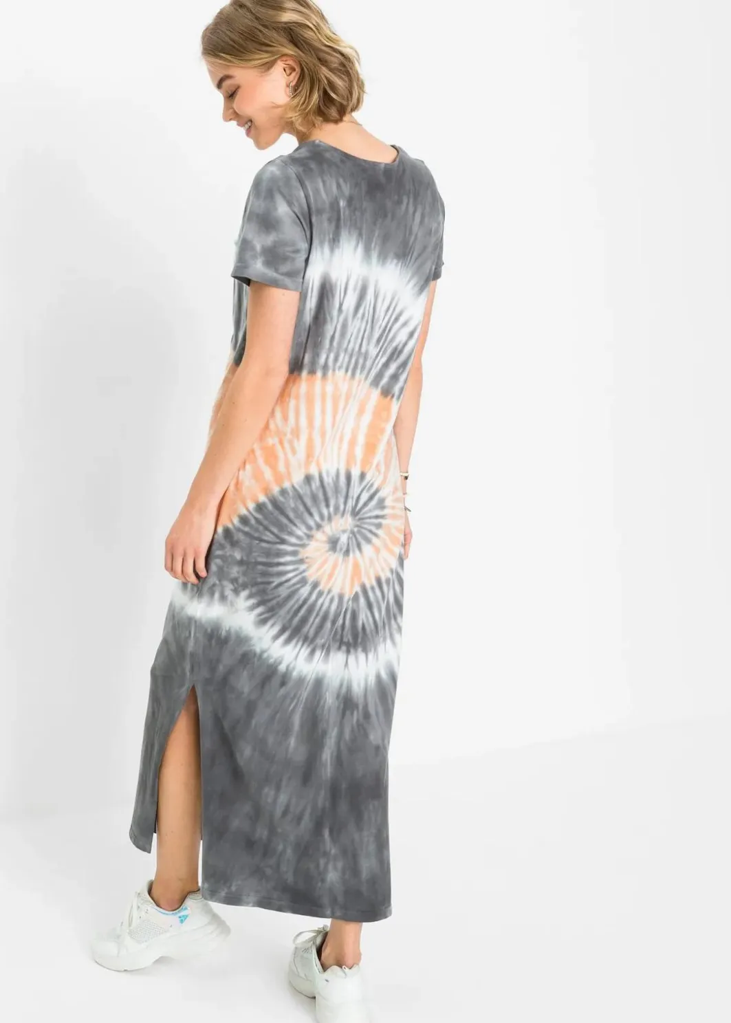 Damen bonprix Kleider|Bekleidung·Pullover & Strickjacken|Shirtkleid aus reiner Baumwolle