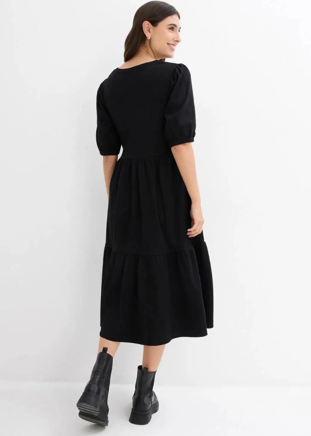 Damen bonprix Bekleidung·Pullover & Strickjacken|Kleider|Shirtkleid aus reiner Baumwolle