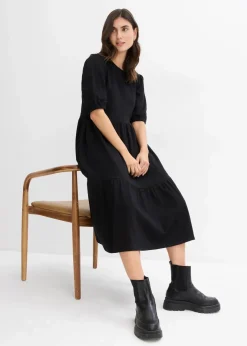 Damen bonprix Bekleidung·Pullover & Strickjacken|Kleider|Shirtkleid aus reiner Baumwolle