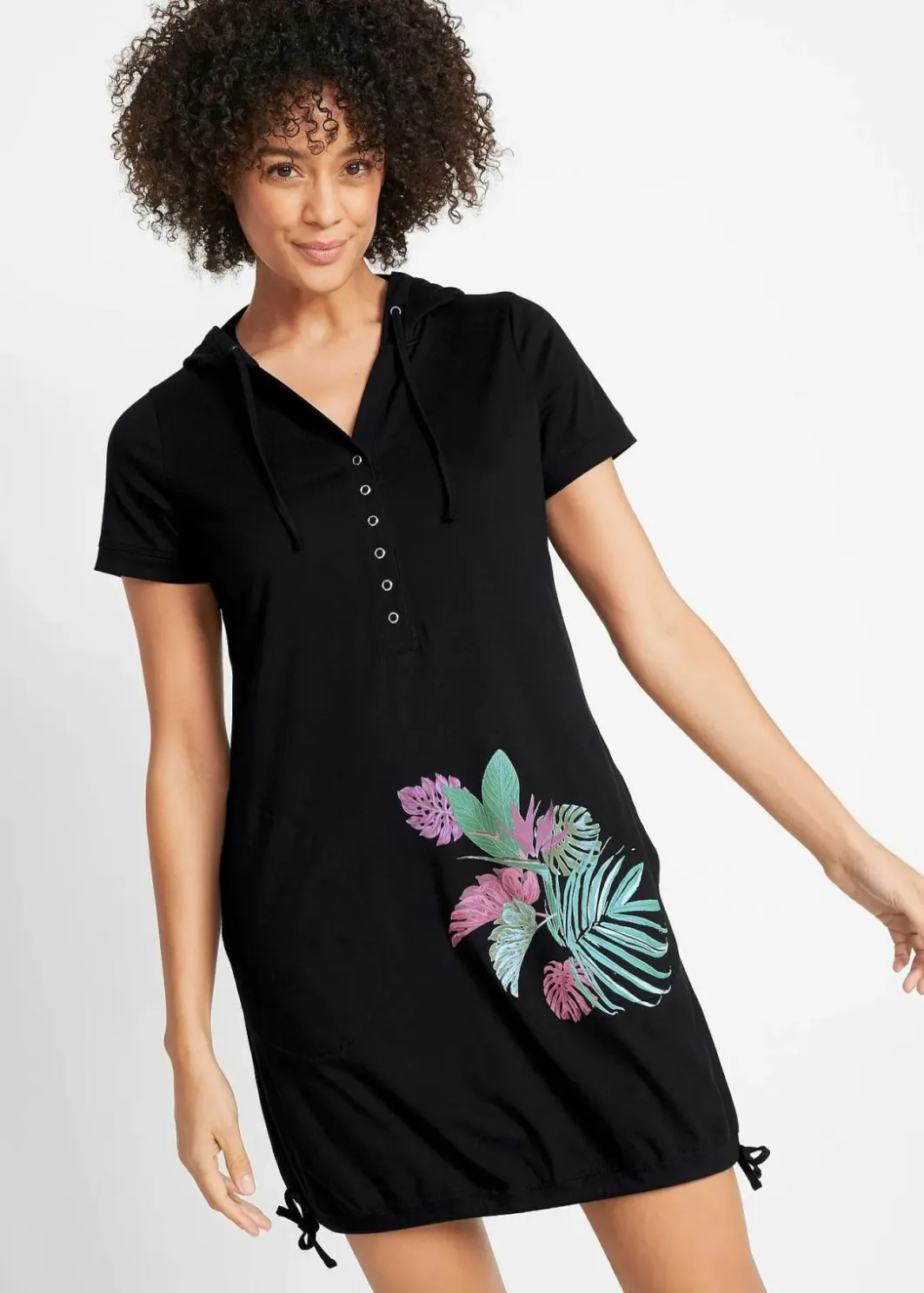 Damen bonprix Strandmode|Bademode·Strandmode|Shirtkleid aus reiner Baumwolle