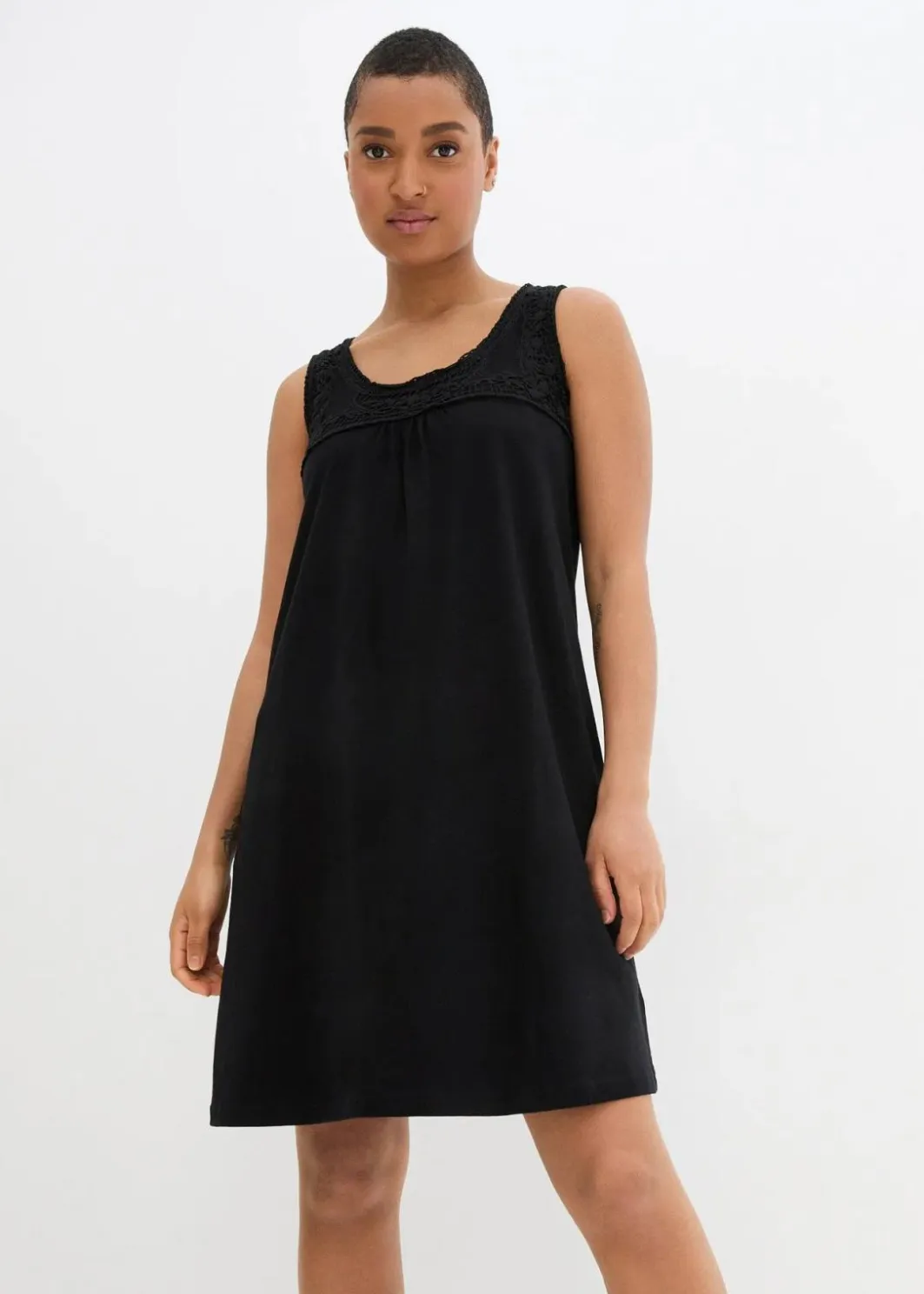 Damen bonprix Kleider|Nachhaltigere Materialien|Shirtkleid aus reiner Bio-Baumwolle