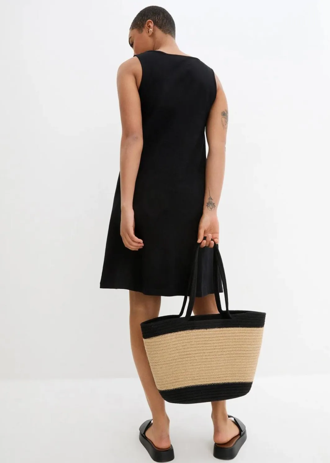 Damen bonprix Kleider|Nachhaltigere Materialien|Shirtkleid aus reiner Bio-Baumwolle