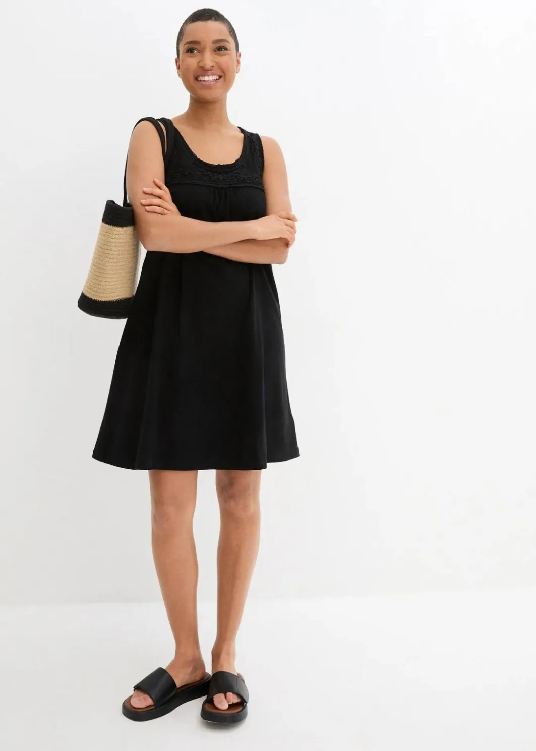 Damen bonprix Kleider|Nachhaltigere Materialien|Shirtkleid aus reiner Bio-Baumwolle