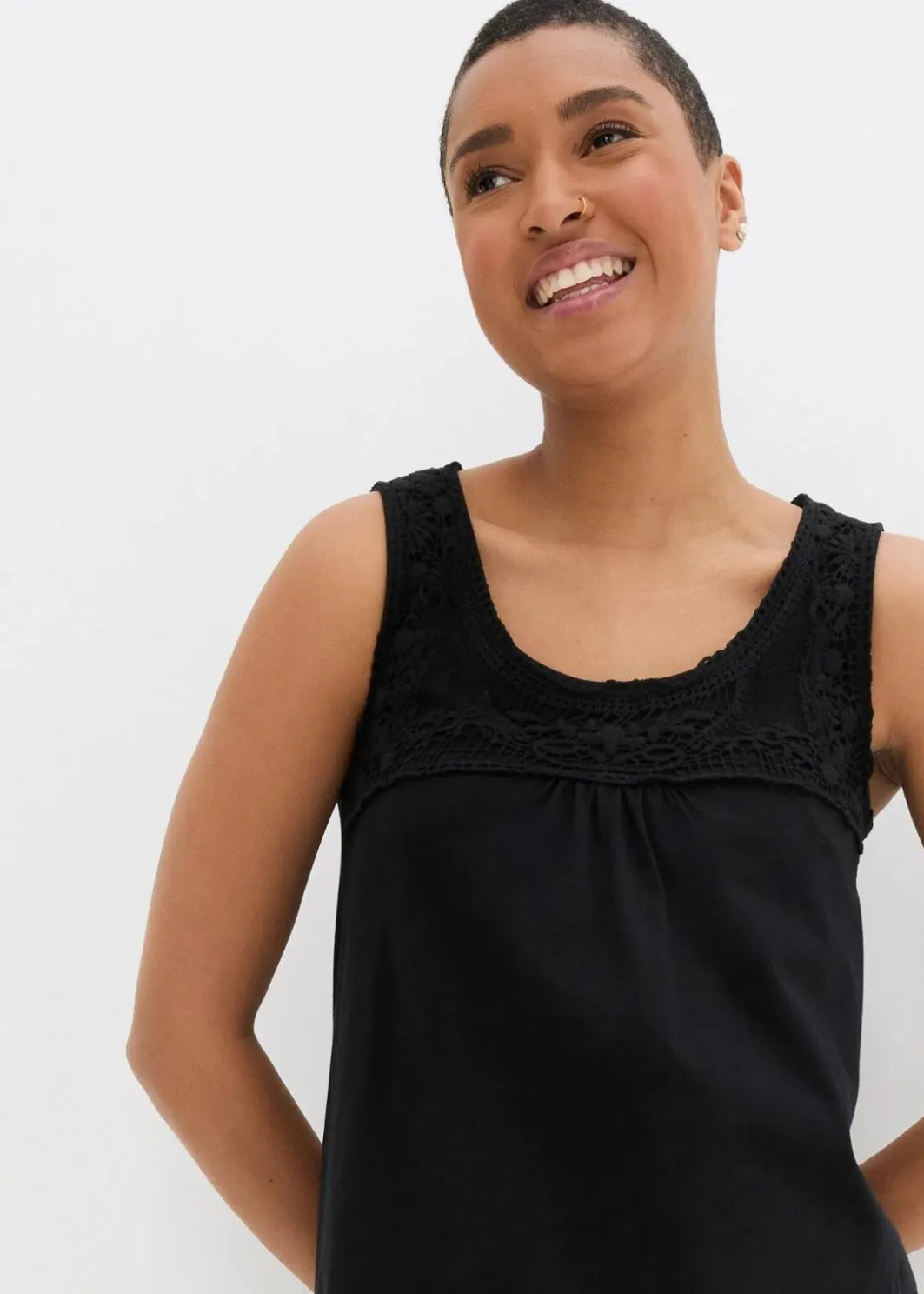Damen bonprix Kleider|Nachhaltigere Materialien|Shirtkleid aus reiner Bio-Baumwolle