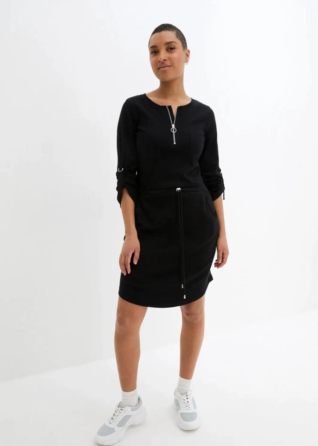 Discount Shirtkleid aus schwerer Baumwolle Damen Kleider