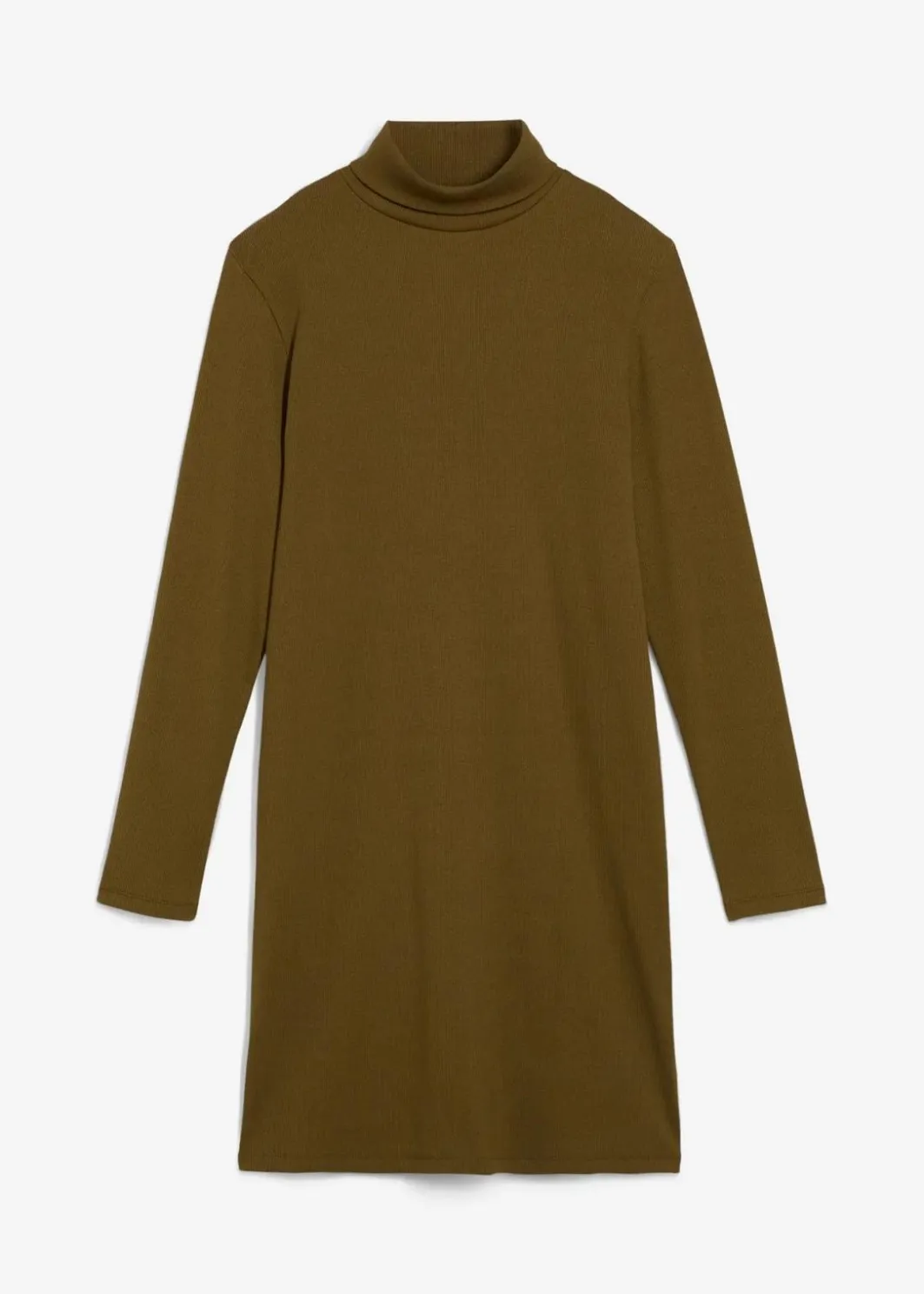 Online Shirtkleid aus schwerer elastischer Ripp-Qualität Damen Bekleidung·Röcke|Bekleidung·Pullover & Strickjacken