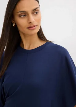 Outlet Shirtkleid aus softem Punto di Roma Damen Kleider