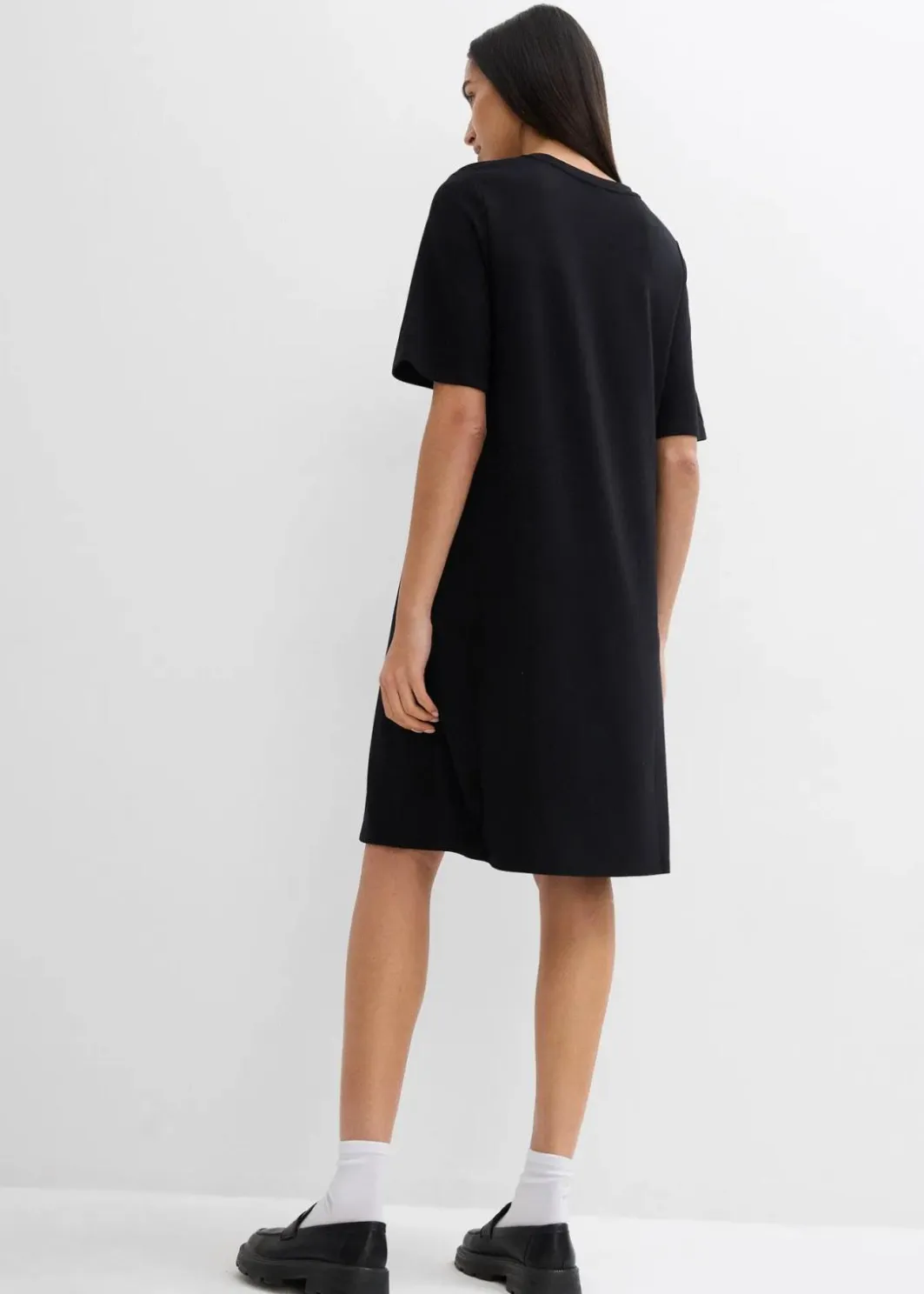 Shirtkleid in A-Linie aus Viskose-Mix Damen Kleider