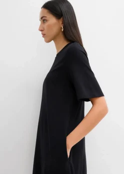 Shirtkleid in A-Linie aus Viskose-Mix Damen Kleider
