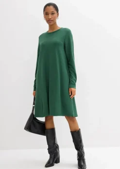 Hot Shirtkleid in A-Linie aus Viskose-Mix Damen Kleider|Bekleidung·Pullover & Strickjacken