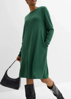 Hot Shirtkleid in A-Linie aus Viskose-Mix Damen Kleider|Bekleidung·Pullover & Strickjacken