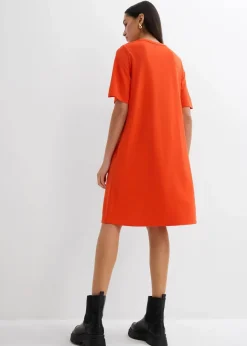 Clearance Shirtkleid in A-Linie aus Viskose-Mix Damen Kleider