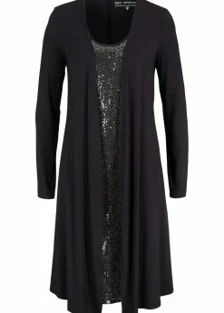 Discount Shirtkleid in Doppeloptik aus nachhaltiger Viskose Damen Bekleidung·Pullover & Strickjacken|Kleider