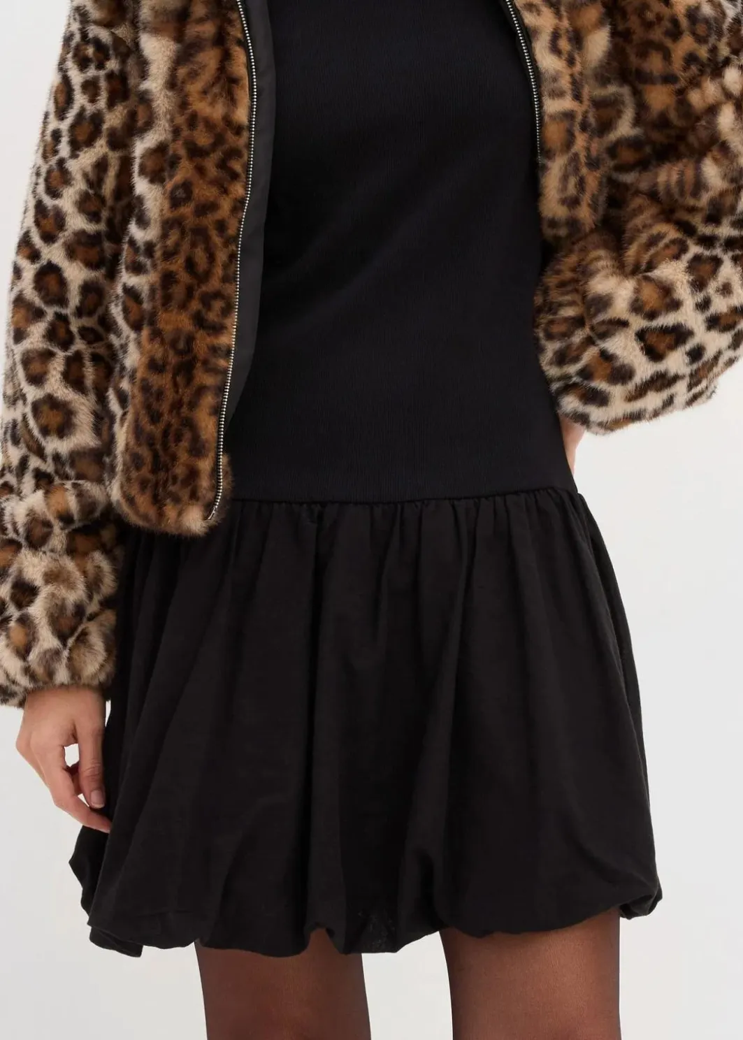 Clearance Shirtkleid mit Ballonrock Damen Kleider