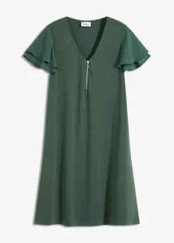 Damen bonprix Kleider|Shirtkleid mit Chiffonärmeln
