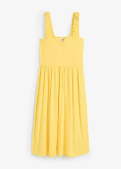 Damen bonprix Nachhaltigere Materialien|Kleider|Shirtkleid mit leicht ausgestelltem Saum aus Baumwoll-Viskose-Mix