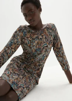 Clearance Shirtkleid mit Paisley Druck Damen Kleider|Bekleidung·Pullover & Strickjacken
