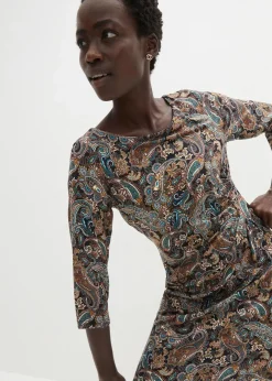 Clearance Shirtkleid mit Paisley Druck Damen Kleider|Bekleidung·Pullover & Strickjacken