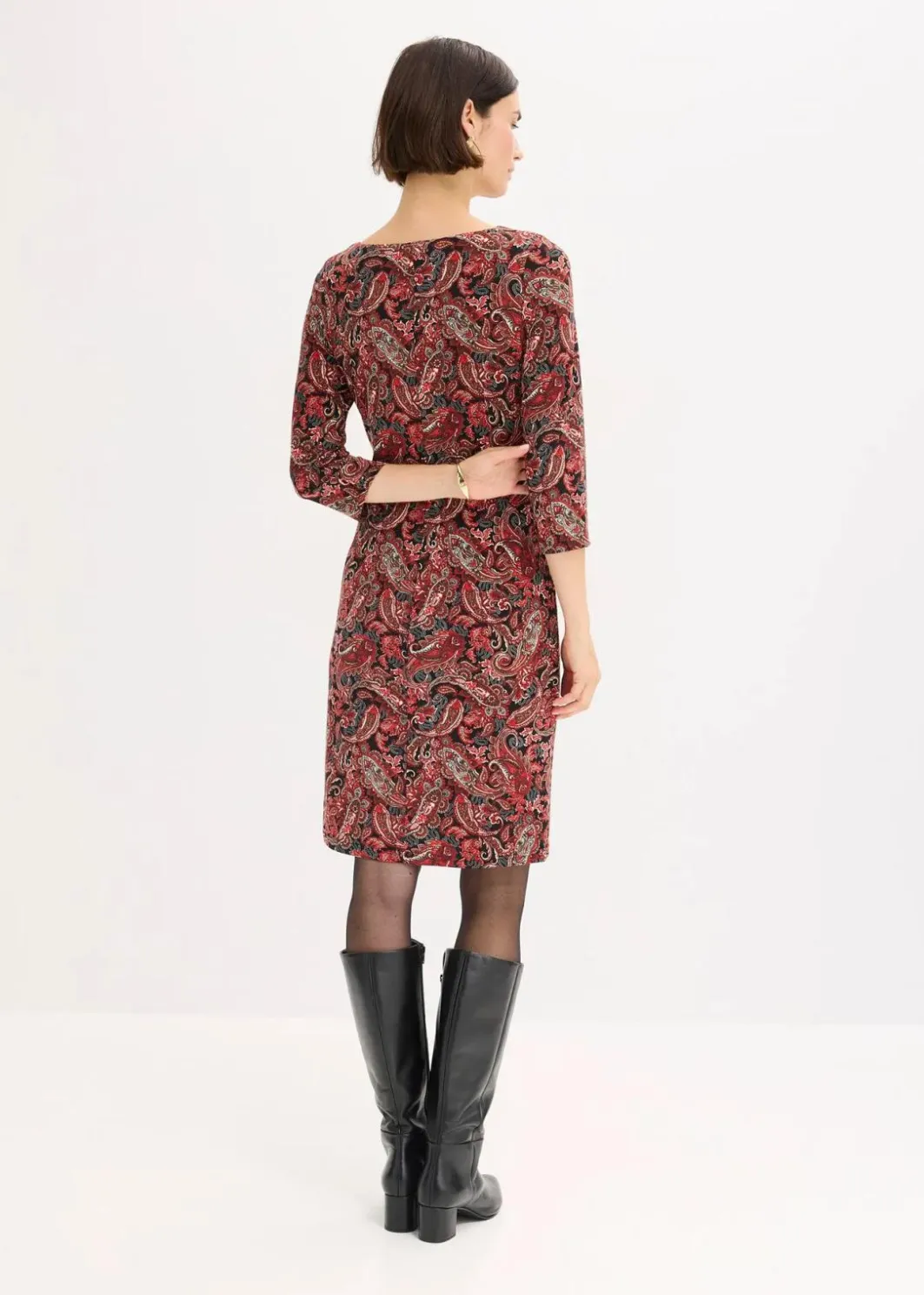 Hot Shirtkleid mit Paisley Druck Damen Bekleidung·Pullover & Strickjacken|Kleider